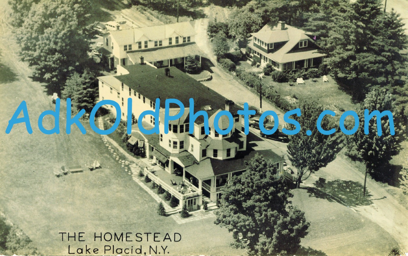 Lake Placid Homestead Hotel aerial view