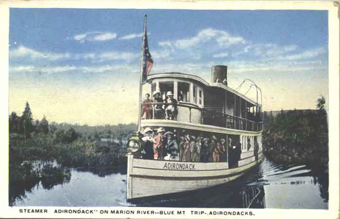 steamboat on lake